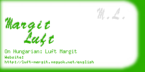 margit luft business card